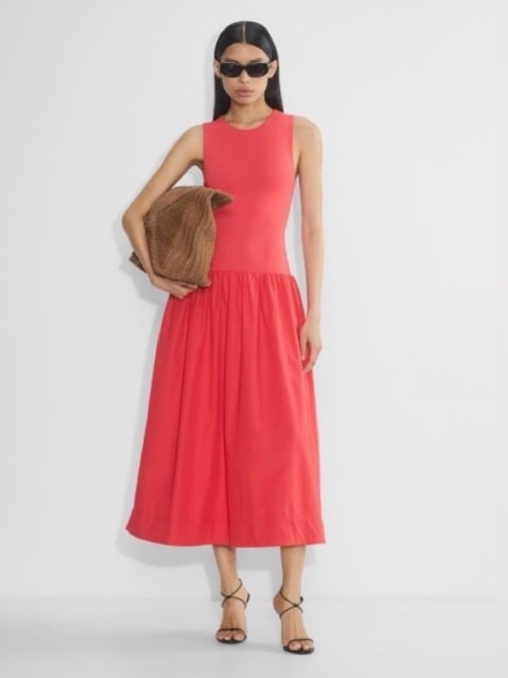 Babaton Aritzia Worldly maxi dress A line Sz S